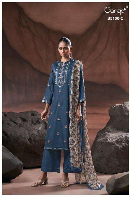 Ganga sharvari 5100 Wholesale clothing market in Anand