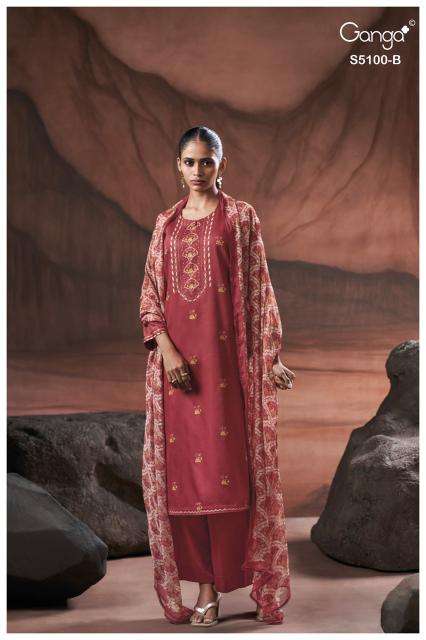 Ganga sharvari 5100 Wholesale clothing market in Anand