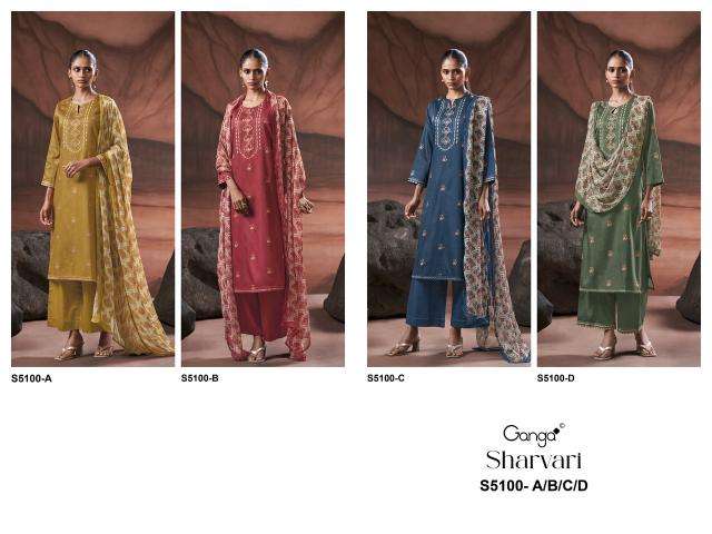 Ganga sharvari 5100 Wholesale clothing market in Anand