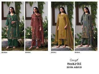 Ganga sukriti 5159 Dress material manufacturers in Chhota Udaipur