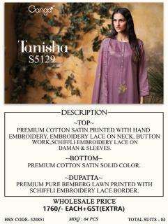 Ganga tanisha 5129 Wholesale clothing market in Banaskantha