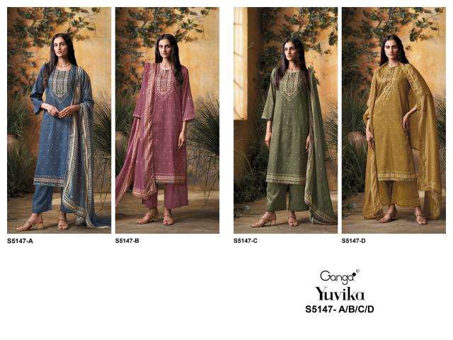 Ganga yuvika 5147 Wholesale clothing market in Mahisagar