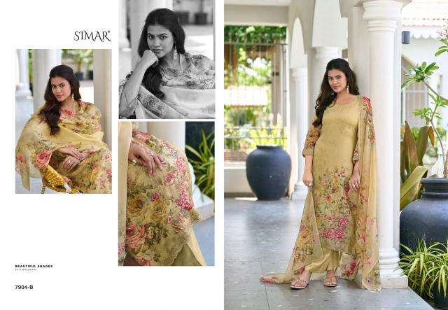Glossy simar elnaaz Dress material suppliers in Bhruch