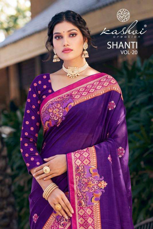 Kashvi shanti vol-20 sarees suppliers