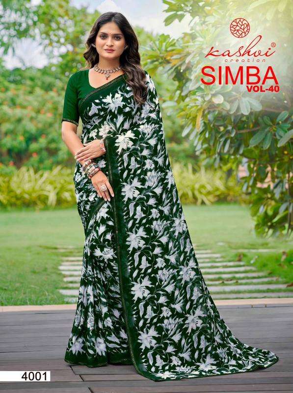 Kashvi simba vol 40  Wholesale saree market