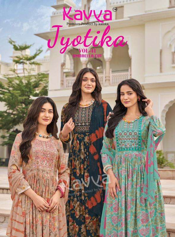 Kavya jyotika vol 41  Kurtis for retail in Ahmedabad