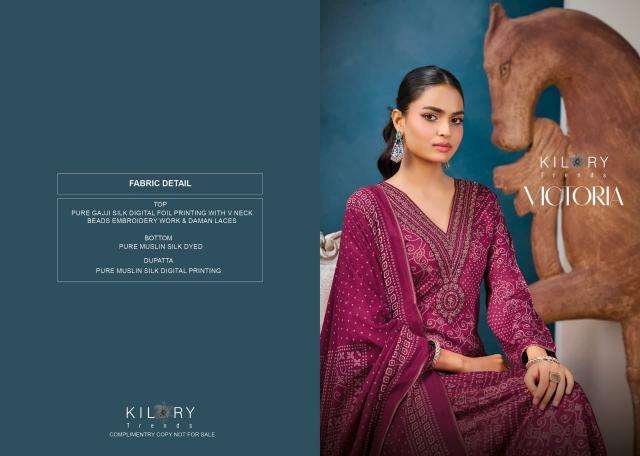 Kilory victoria  Designer dress material wholesale market