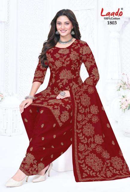 Laado nadiya patiyala vol 18 Dress material wholesale price in Mahisagar