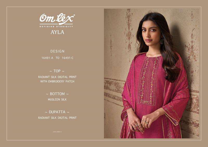 Omtex ayla  Morbi dress material market rates