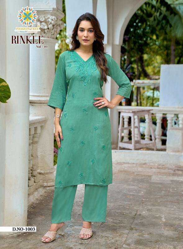 Passion tree rinkle vol-1 Wholesale kurti suppliers