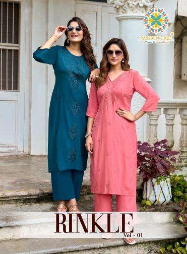 Passion tree rinkle vol-1 Wholesale kurti suppliers