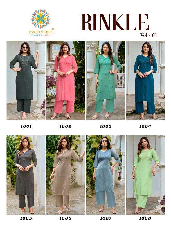 Passion tree rinkle vol-1 Wholesale kurti suppliers