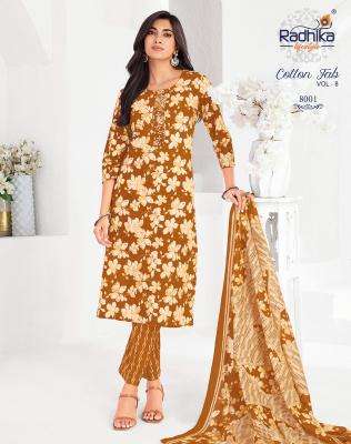Radhika lifestyle cotton fab vol-8 Kurti suppliers in Ahmedabad