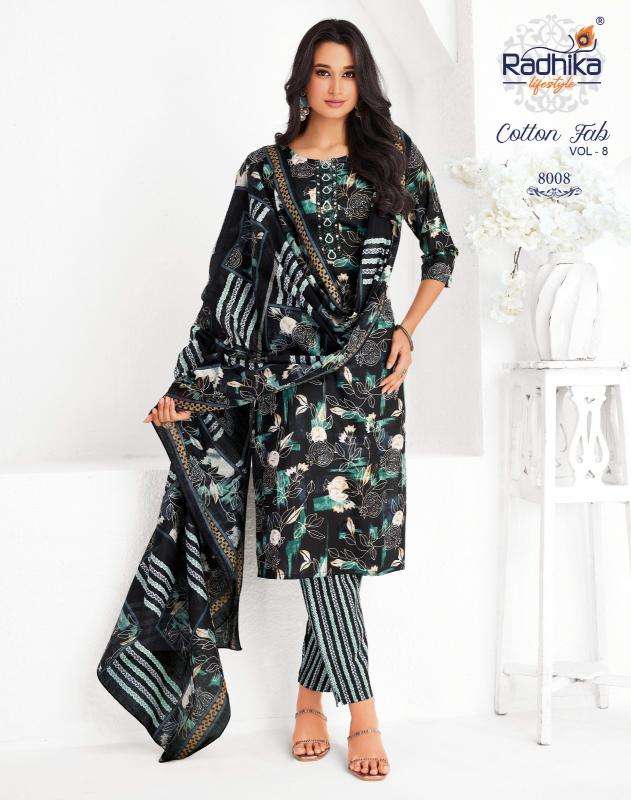 Radhika lifestyle cotton fab vol-8 Kurti suppliers in Ahmedabad