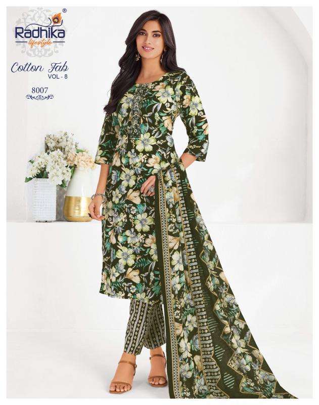 Radhika lifestyle cotton fab vol-8 Kurti suppliers in Ahmedabad