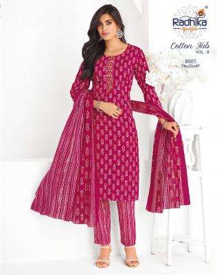 Radhika lifestyle cotton fab vol-8 Kurti suppliers in Ahmedabad