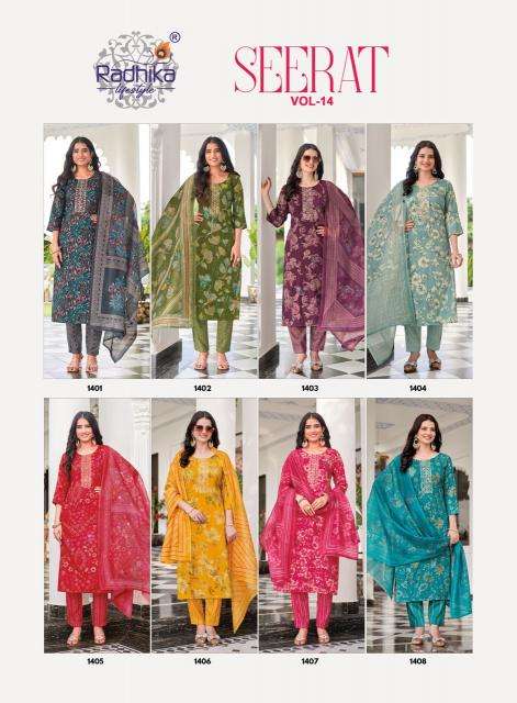 Radhika lifestyle seerat vol 14 Wholesale kurti suppliers in Jamnagar