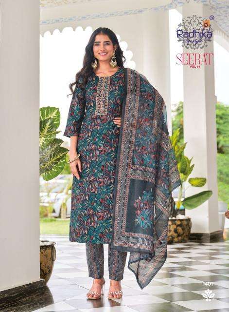 Radhika lifestyle seerat vol 14 Wholesale kurti suppliers in Jamnagar