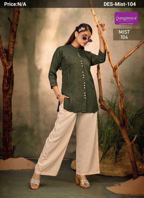 Rangmaya mist Kurti exporters in India