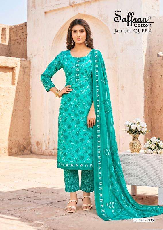 Saffron jaipuri karachi vol 1  Wholesale dress material suppliers in Aravalli
