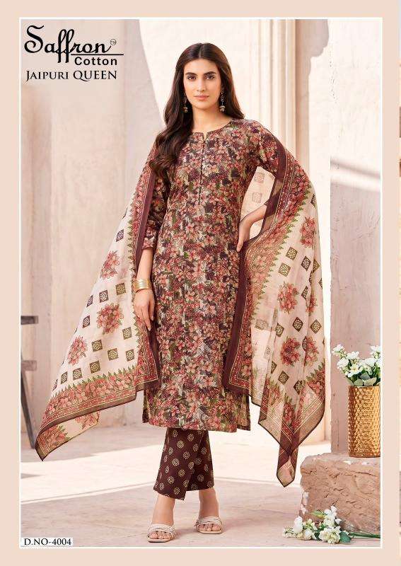 Saffron jaipuri karachi vol 1  Wholesale dress material suppliers in Aravalli