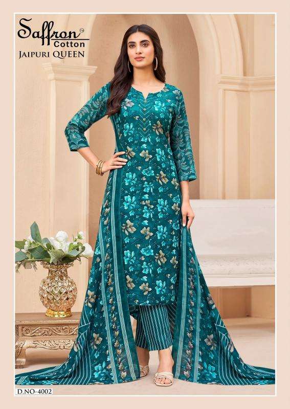 Saffron jaipuri karachi vol 1  Wholesale dress material suppliers in Aravalli