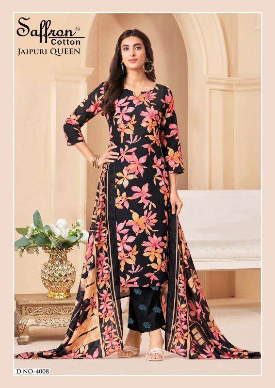 Saffron jaipuri karachi vol 1  Wholesale dress material suppliers in Aravalli