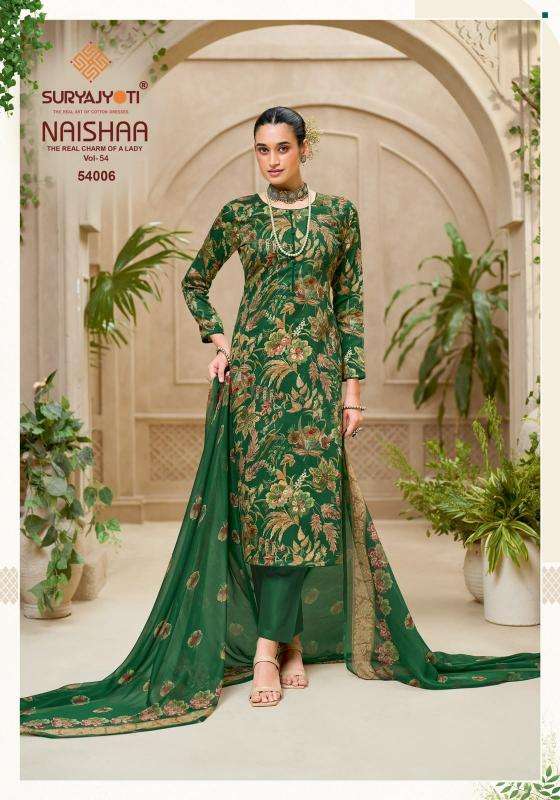 Suryajyoti naishaa vol 54  Wholesale dress materials in Kachchh