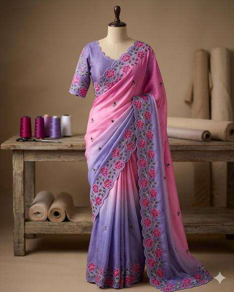 Svara flower Affordable sarees in Dahod market