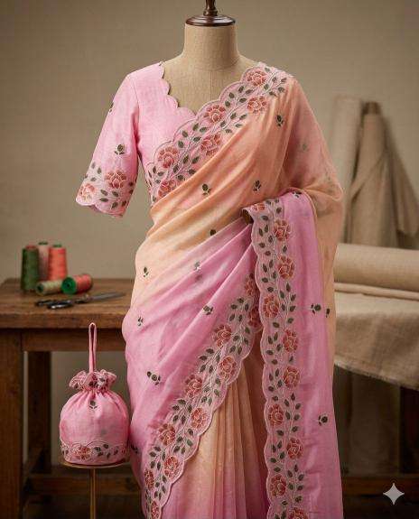 Svara flower Affordable sarees in Dahod market