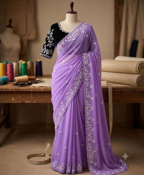 Svara georgette Wholesale saree manufacturers in Dahod