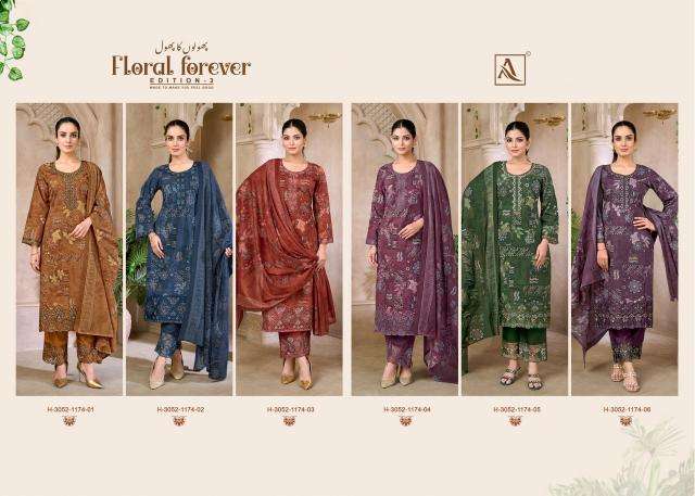 Alok suit floral forever-3 Wholesale dress suppliers in Navsari