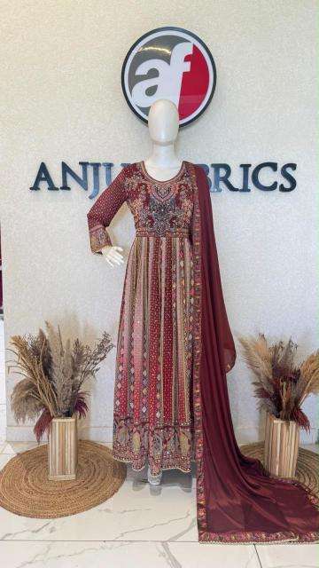 Anju fabrics AR 8546 Kurti market in Gujarat