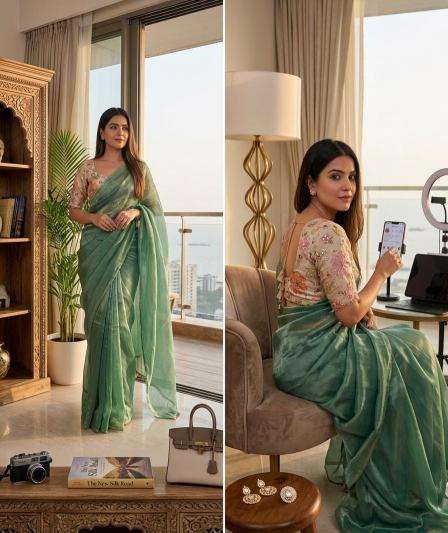 Astitva dual shaded Saree wholesale market in Ahmedabad
