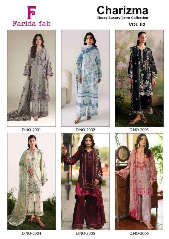 Farida fab charizma vol 2 wholesale dress material suppliers in Amreli