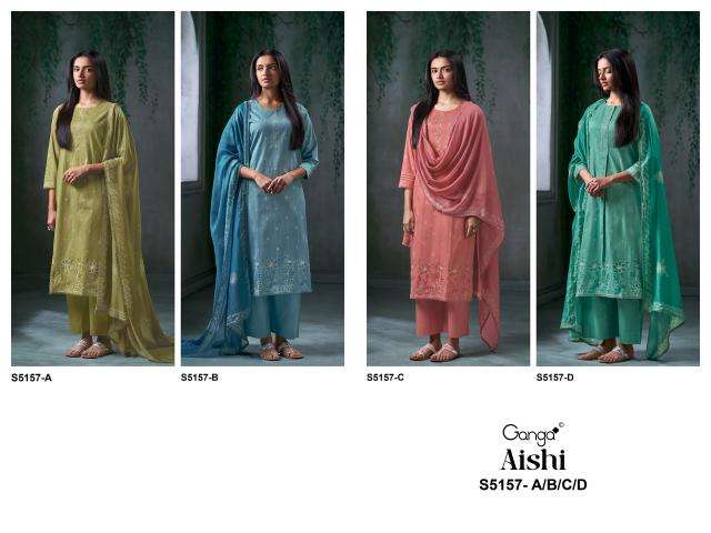 Ganga aishi 5157 Wholesale clothing market