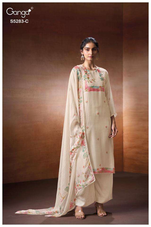 Ganga delora 5283  Dress material wholesale suppliers