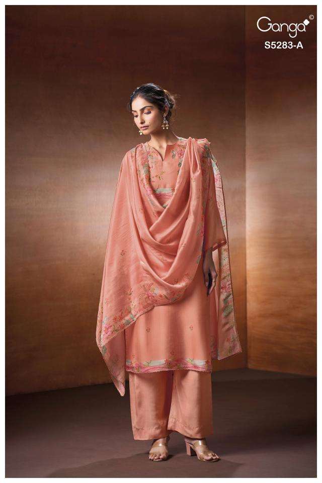 Ganga delora 5283  Dress material wholesale suppliers