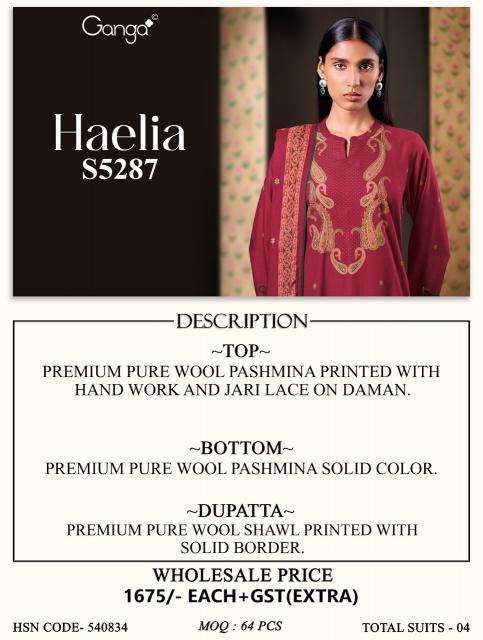 Ganga haelia 5287  Best dress material in Botad