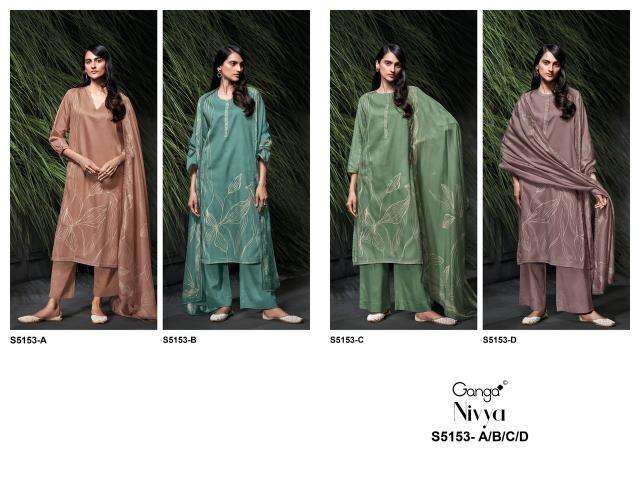 Ganga nivya 5153 Wholesale dress material suppliers in Navsari