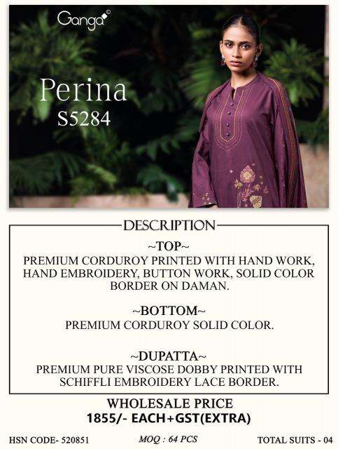 Ganga perina 5284 cheap dress materials in Sabarkantha