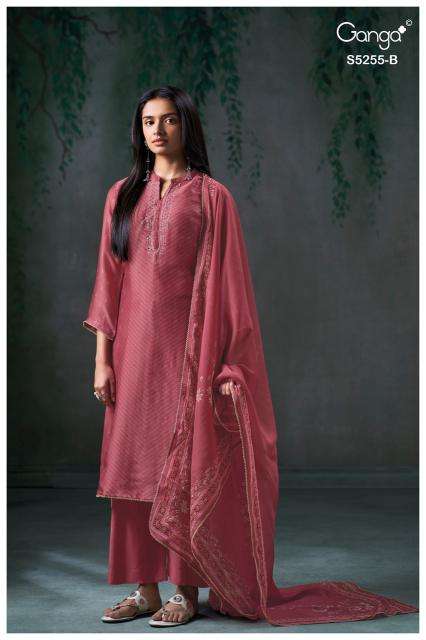 Ganga vanea 5255 Fabric wholesalers Porbandar