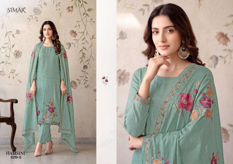 Glossy simar hamsini Wholesale dress material suppliers