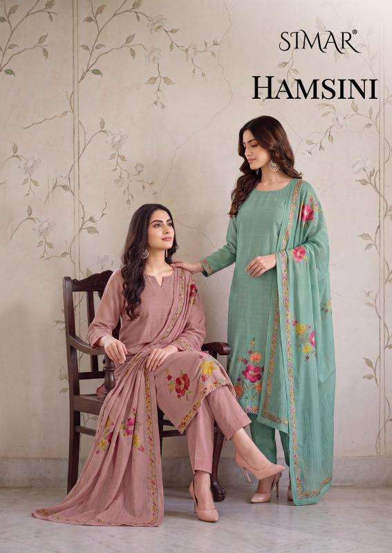 Glossy simar hamsini Wholesale dress material suppliers