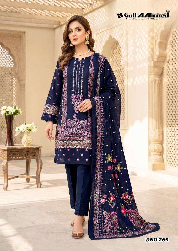 Gull aahmed lawn vol 34 Wholesale salwar suits in Navsari