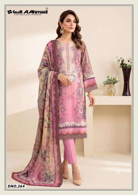 Gull aahmed lawn vol 34 Wholesale salwar suits in Navsari