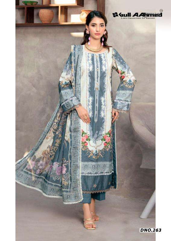 Gull aahmed lawn vol 34 Wholesale salwar suits in Navsari