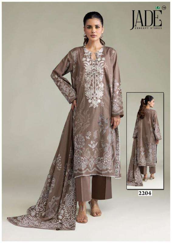 Jade binsaeed vol 22 wholesale salwar suits