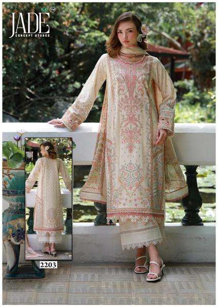 Jade binsaeed vol 22 wholesale salwar suits