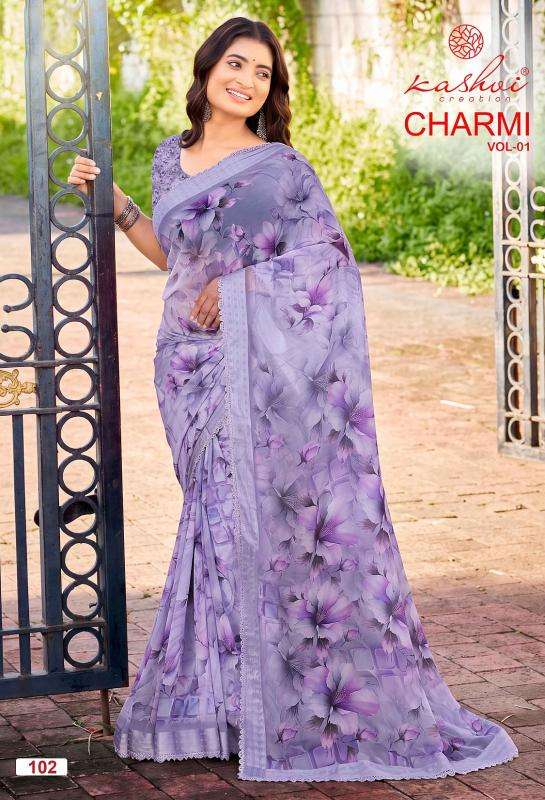 Kashvi charmi vol 1  Wholesale saree suppliers in Chhota Udaipur